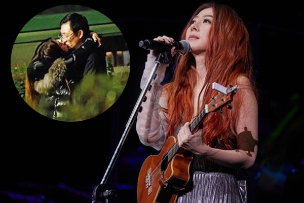 Diva Đài Loan hôn say đắm người đàn ông đã có vợ con