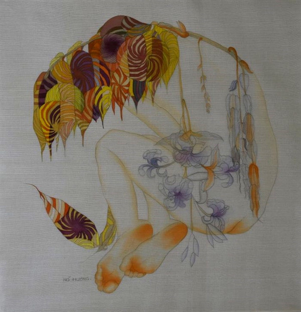 Female artist to showcase silk paintings