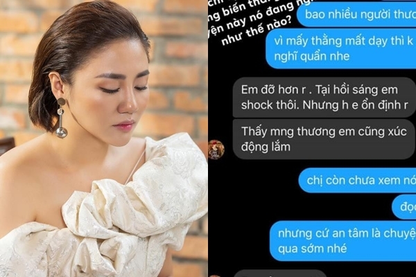 Phạm Quỳnh Anh thông báo sức khỏe của Văn Mai Hương đã ổn định