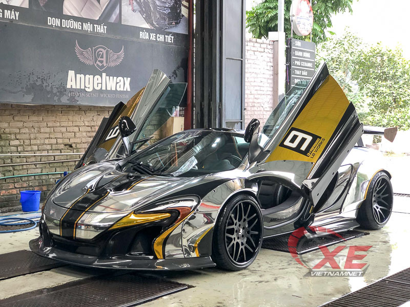 Đại gia Dương “Kon” đem siêu xe McLaren độc nhất Việt Nam làm đẹp đón năm mới