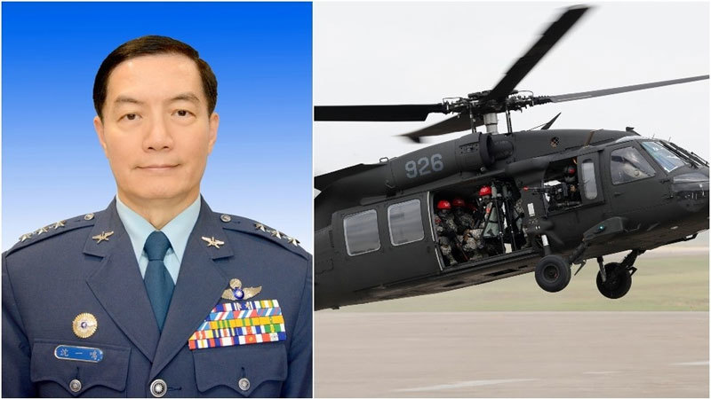 Chỉ huy quân sự Đài Loan chết vì tai nạn máy bay