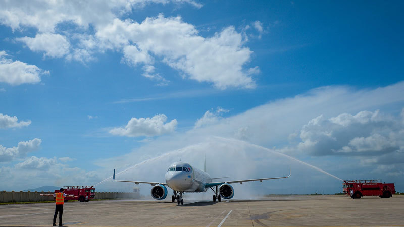 Quy Nhơn đón chuyến bay Bamboo Airways đầu tiên từ Cheongju, Hàn Quốc