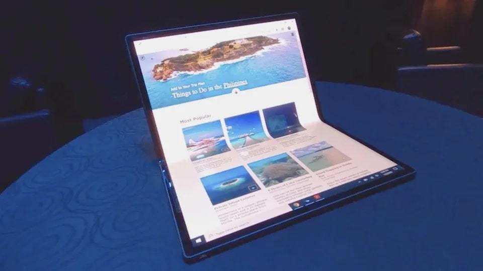 Intel ra mắt tablet cực lớn, có thể gập thành laptop toàn màn hình