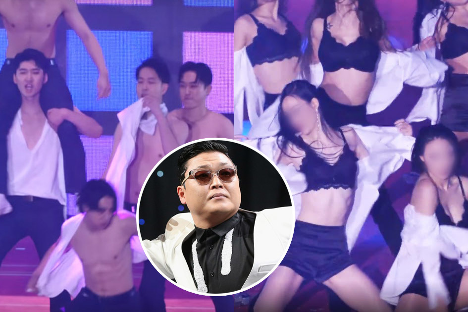 Đêm nhạc của PSY gây tranh cãi vì vũ công nhảy múa gợi dục