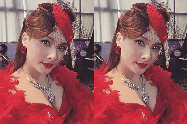 Bảo Thanh khoe vòng 1 cùng dây chuyền gắn kim cương