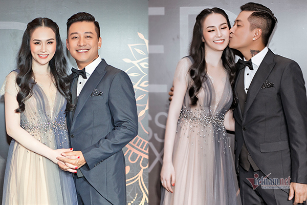 Tuấn Hưng nắm tay, hôn má vợ dịu dàng