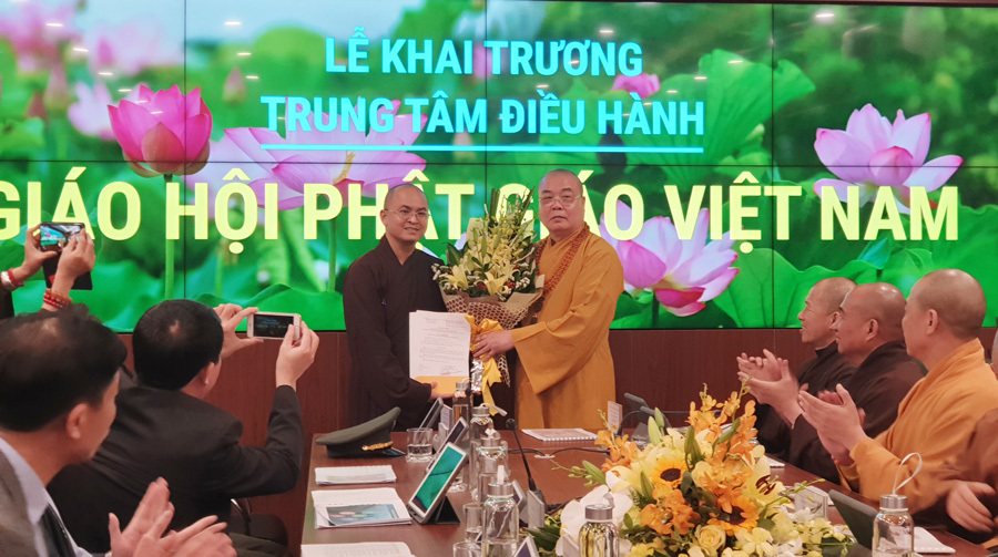 Khai trương Trung tâm điều hành điện tử Giáo hội Phật giáo Việt Nam