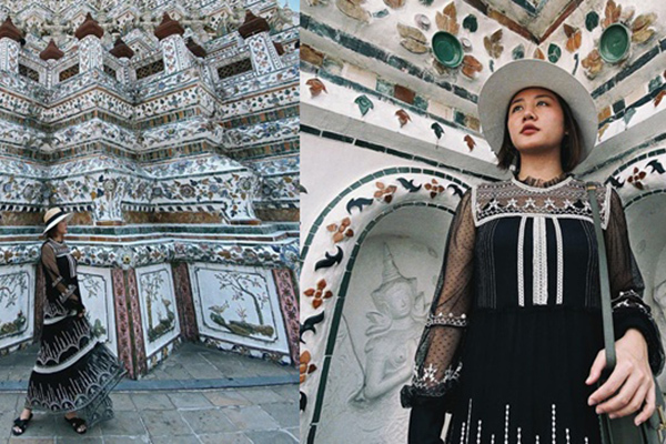 Văn Mai Hương đi du lịch sau khi scandal