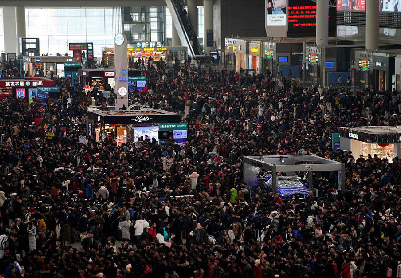 'Biển người' Trung Quốc di chuyển trong kỳ nghỉ Tết