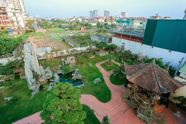Choáng ngợp khu vườn bạc tỷ của đại gia chơi cây nức tiếng Hà Nội