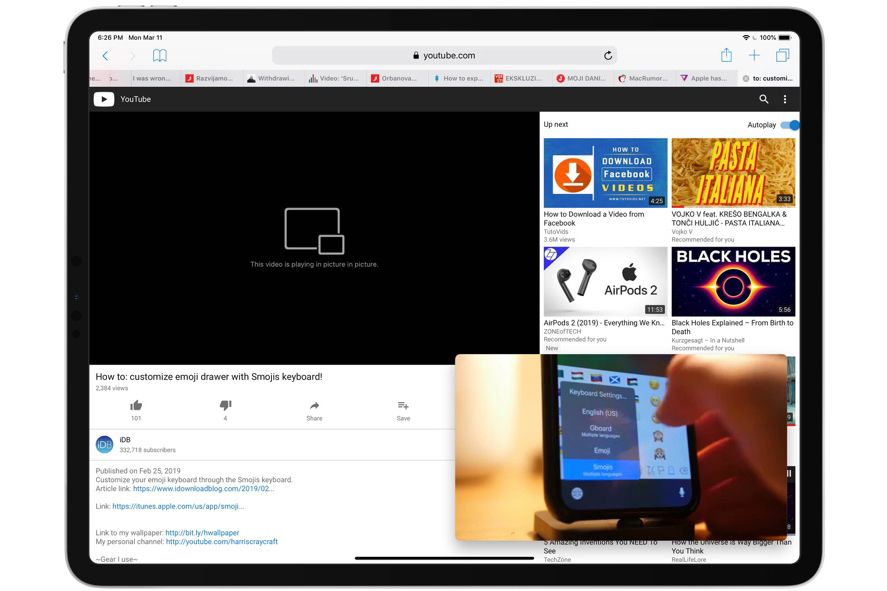 Cách xem YouTube trên iPad ở chế độ Picture-in-Picture hoàn toàn miễn phí