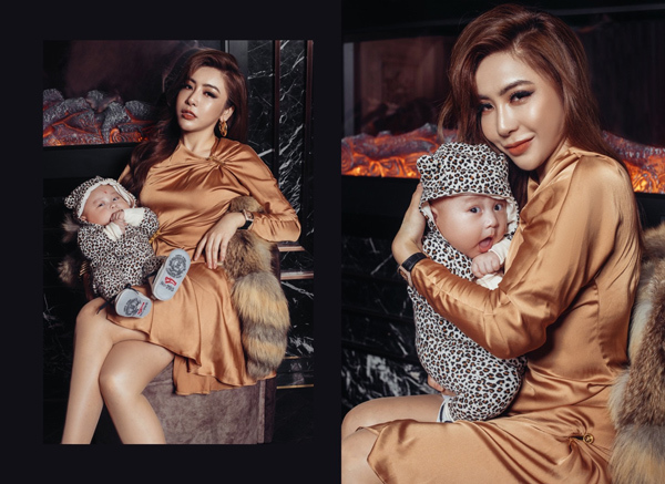 Á khôi Mai Diệu Linh trầm tính hơn sau khi sinh con