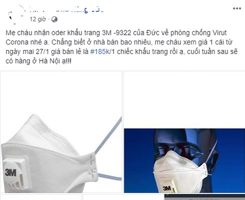 Khẩu trang phòng dịch corona bán tràn lan, hét giá hàng trăm nghìn/chiếc
