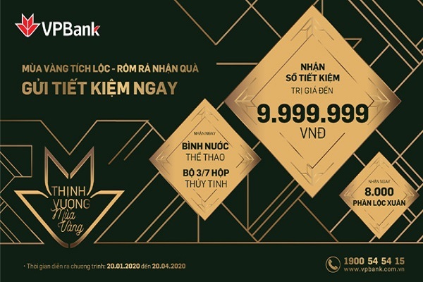 Hàng nghìn phần quà tặng khách gửi tiết kiệm VPBank