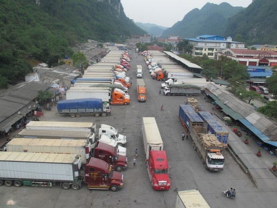 Hàng trăm xe thanh long 'tắc đường' sang Trung Quốc vì virus corona
