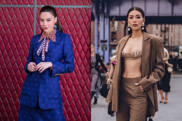 Hà Hồ diện đồ 'kín bưng', Minh Tú hở bạo với nịt ngực