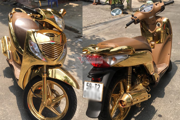 Tiết lộ bất ngờ về chiếc SH mạ vàng giá 1,5 tỷ đang gây sốt