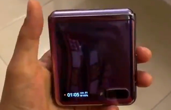 Lộ video trên tay Galaxy Z Flip trước ngày ra mắt