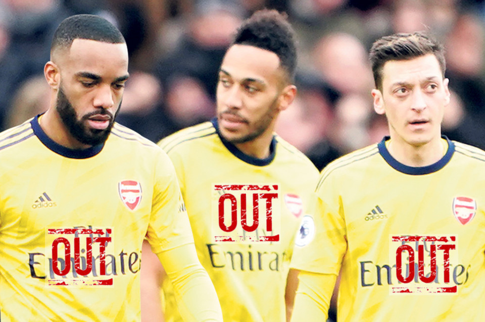 Arsenal thanh trừng hàng loạt, Ozil và Aubameyang ra đường