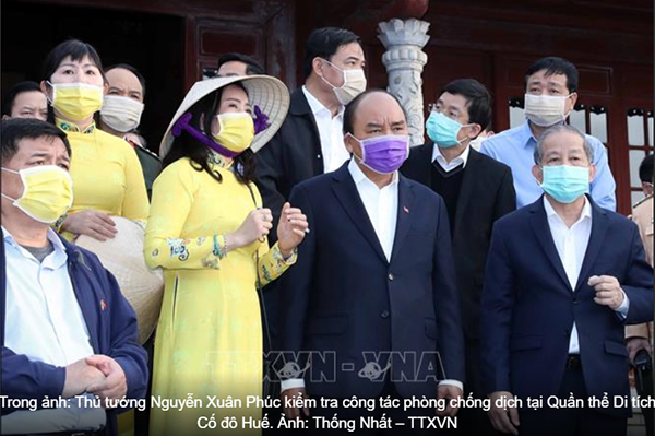 Thủ tướng thị sát phòng chống dịch virus corona tại Thừa Thiên-Huế