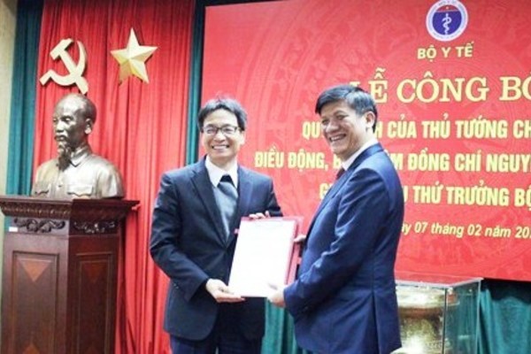 Công bố quyết định của Thủ tướng về nhân sự Bộ Y tế