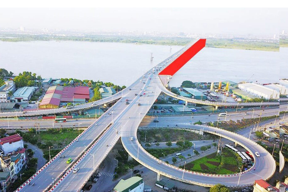 2.540 tỷ xây cầu Vĩnh Tuy giai đoạn 2 bắc qua sông Hồng