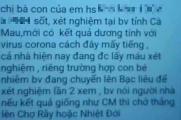 Cô giáo tung tin sai sự thật về dịch Covid-19 bị phạt 10 triệu