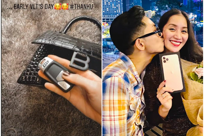 Phan Hiển chi trăm triệu tặng quà vợ, Tú Anh nhận xe hơi từ chồng ngày Valentine