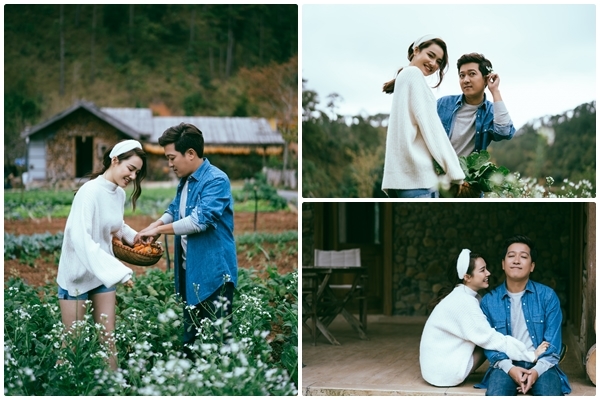 Trường Giang, Nhã Phương 'trốn con' chụp ảnh Valentine bên nhau