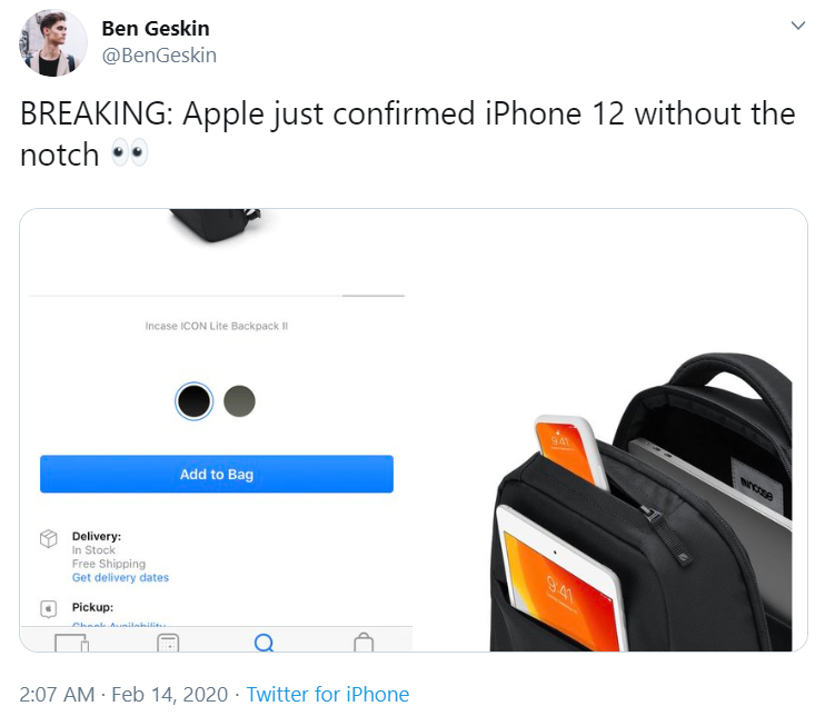Apple vừa xác nhận iPhone 12 không có 'tai thỏ'?