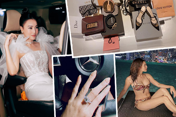 Ninh Dương Lan Ngọc có 2 nhà, xe sang, kim cương, sắm đồ hiệu như đi chợ