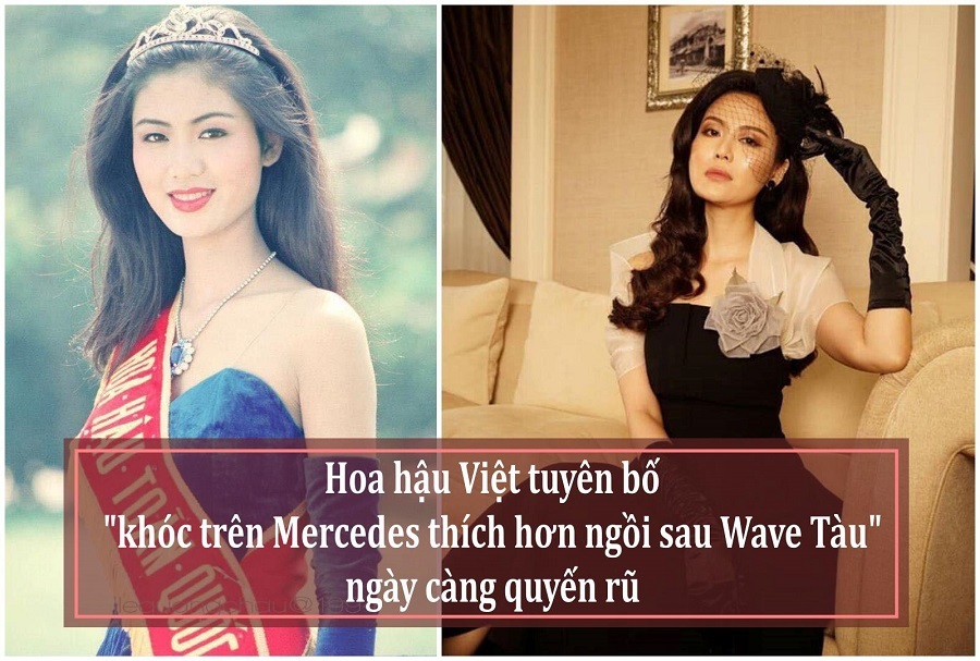 Hoa hậu tuyên bố 'khóc trên Mercedes thích hơn Wave Tàu' ngày càng quyến rũ