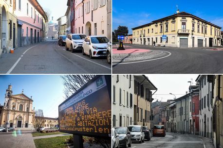 Đường phố vắng tanh tại các thị trấn Italia bị phong toả do Covid-19