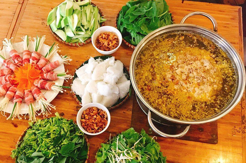 Vietnamese food: Crab hotpot