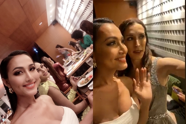 Hoài Sa khoe ngực sexy bên dàn người đẹp ở Hoa hậu chuyển giới