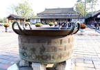 Nguyen-dynasty bronze cauldrons in Hue Imperial Citadel