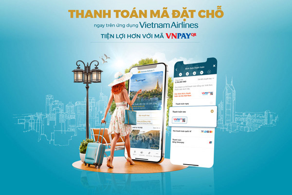 Thanh toán trả sau vé Vietnam Airlines tiện lợi với phương thức VNPAY-QR