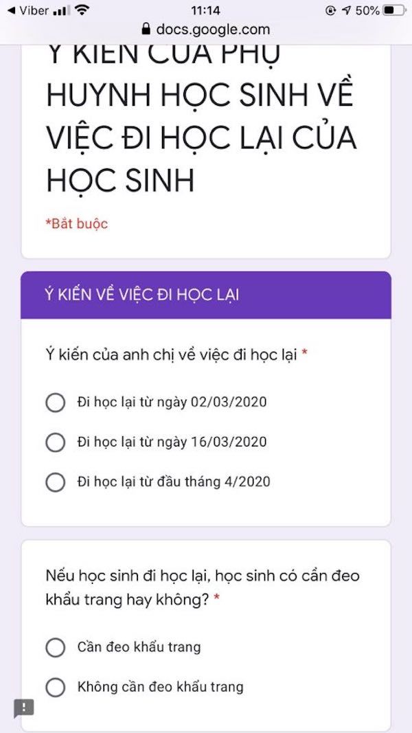 TP.HCM và Hà Nội lấy ý kiến phụ huynh về việc đi học trở lại