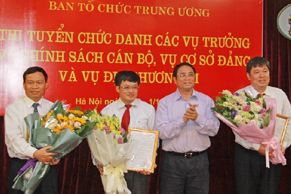 Ban Tổ chức TƯ tổ chức thi tuyển 5 chức danh lãnh đạo cấp vụ, cục