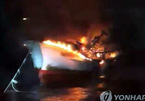 Cháy tàu cá ở Hàn Quốc, 5 thuyền viên người Việt mất tích