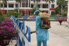 Visiting quarantine zone in Khanh Hoa