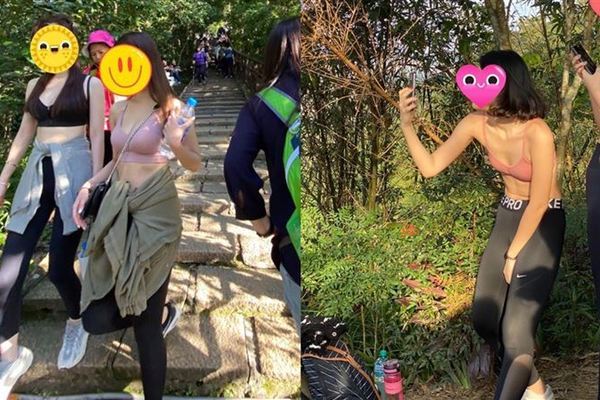 Cô gái trẻ phạm sai lầm lớn khi mặc áo lót thể thao, quần gym đi trèo đèo lội suối