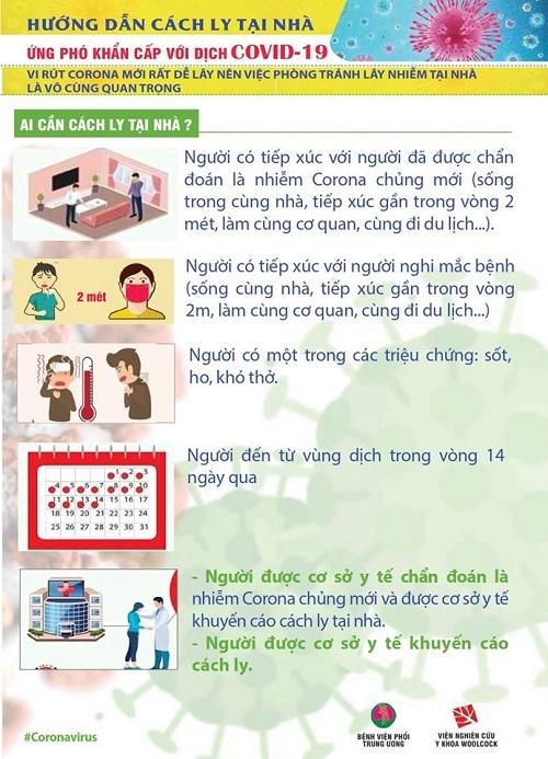 Phòng lây lan dịch Covid-19, ai cần cách ly tại nhà?