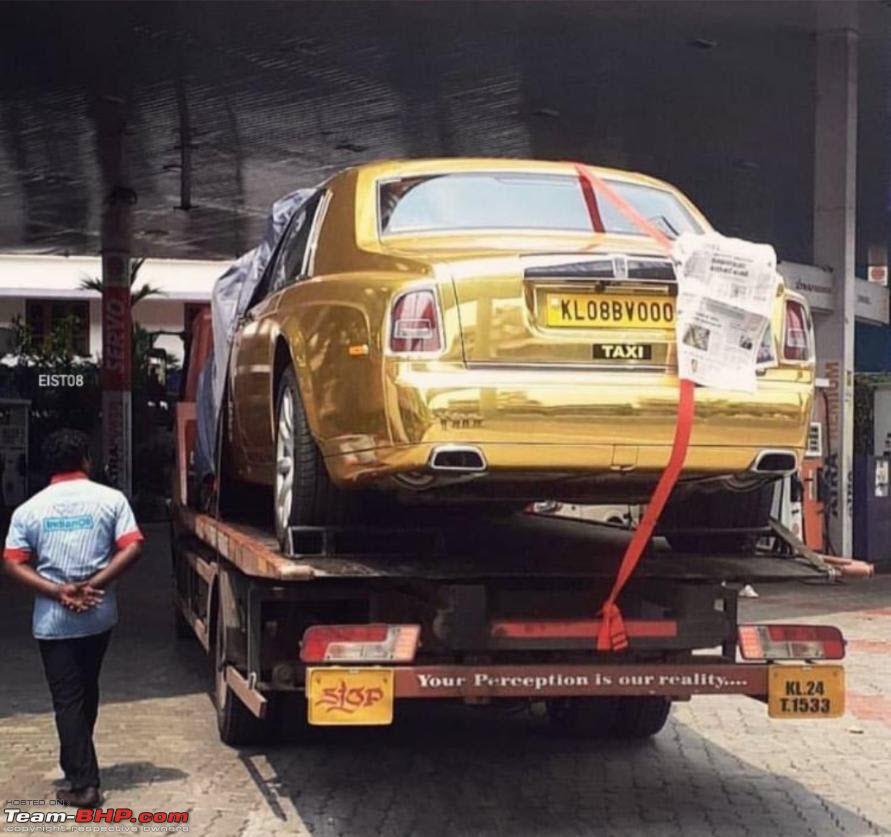 Chất chơi đại gia Ấn sắm Rolls-Royce Phantom mạ vàng làm taxi