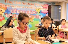Russian teacher with love for Vietnamese kids