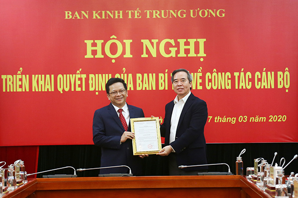 Bổ nhiệm ông Nguyễn Đức Hiển làm Phó Ban Kinh tế TƯ