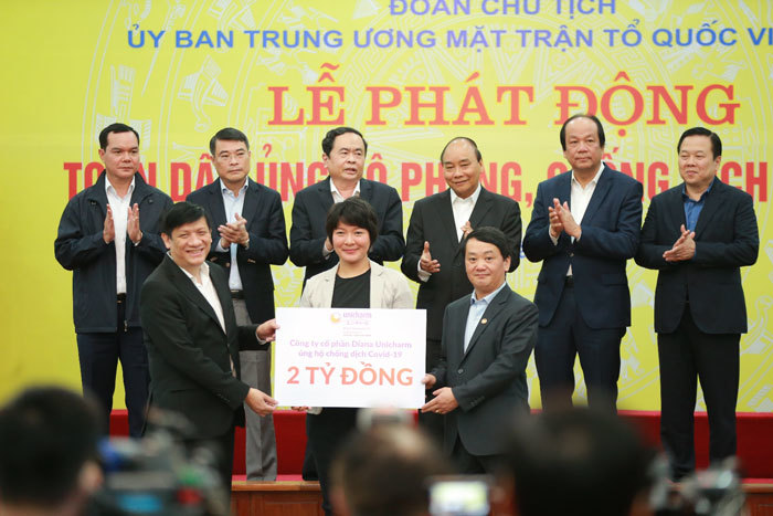 Diana Unicharm- doanh nghiệp Nhật Bản chung tay ủng hộ chống dịch Covid-19