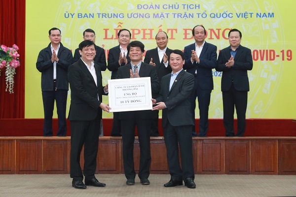 Thaco góp 10 tỷ đồng vào Quỹ phòng chống dịch Covid-19