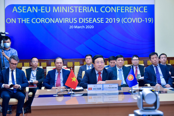 Bộ trưởng Á - Âu họp ứng phó dịch Covid-19