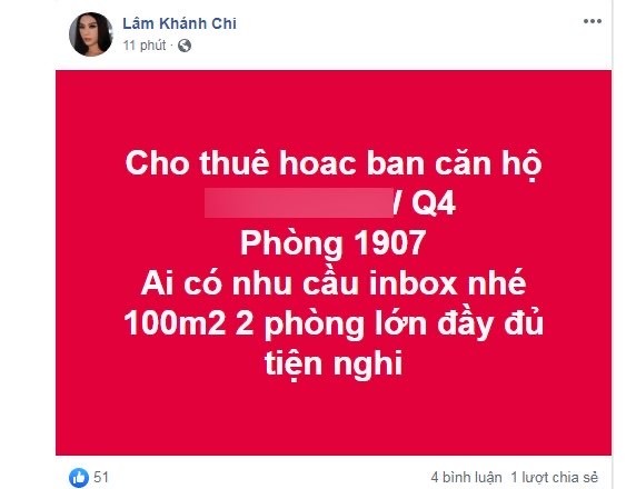 Lâm Khánh Chi rao bán nhà sau khi lộ mặt sưng phù vì dao kéo